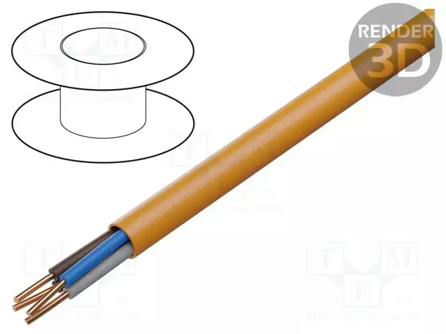 JOHTO: VIRTA-BITFLAME 1000 - 2X1,5MM2 - ERISTYS: LSZH - LANKA: CU - Tulen kestävät kaapelit - BITNER-B63819 - 1