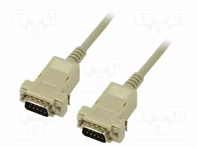 KAAPELI - D-SUB 9PIN PISTOKE,MOLEMMIN PUOLIN - PVC - PIT: 2M - HARMAA - Tietokonekaapelit ja -adapterit - GOOBAY-50549 - 1