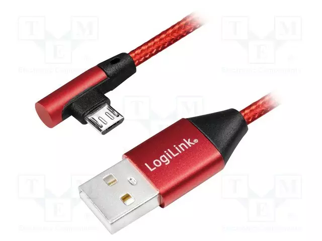 KAAPELI - USB 2.0 - USB A PISTOKE,USB B MIKROPISTOKE KULMAMALLI - USB kaapelit ja adapterit - CU0149 - 1