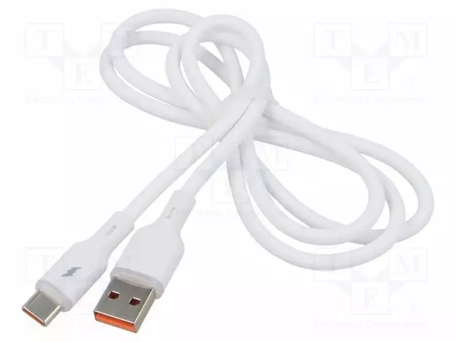 KAAPELI - USB 2.0 - USB A PISTOKE,USB C PISTOKE - NIKKELÖITY - 1M - USB kaapelit ja adapterit - AK-USB-59 - 1