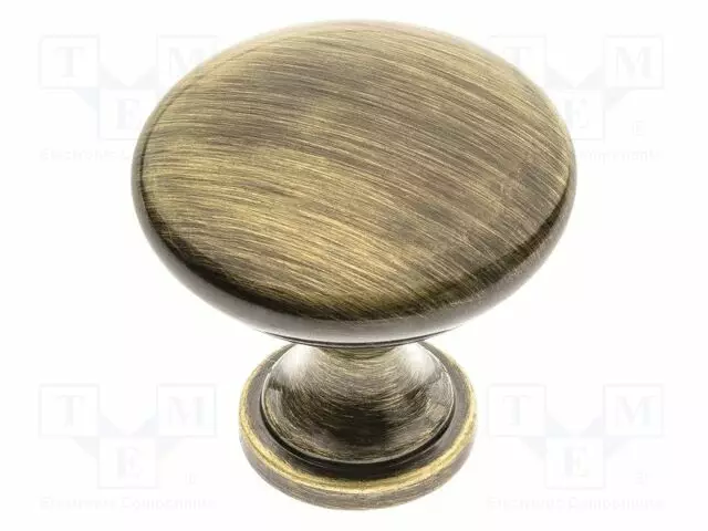 KNOB - Ø: 30MM - H: 29MM - ZAMAK - TERNI - PLATING: GALVANIZED - FURNITURE - Sormiruuvit ja nupit - GTV-GZ-TERNI-1-09 - 1