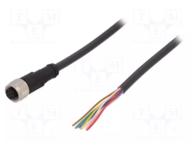 KAAPELI: ANTUREITA/AUTOMATIIKKAA VARTEN - M12 - PIN: 8 - SUORA - Teollisuus anturikaapelit - 22260729 - 1