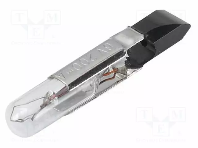 LAMPPU: MINIATYYRI - T5,5 - VALKOINEN - 6VAC - 6VDC - Merkkivalot ja pienoislamput - 10-1106.1369 - 1