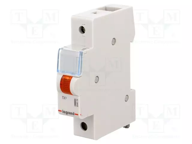 LED-OHJAIN - 230VAC - DIN-KISKOLLE - VÄRI: ORANSSI - Sulakeasennustarvikkeet - 604079 - 1