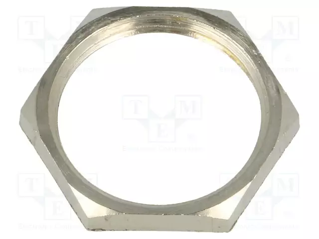 MUTTERI - PG13,5 - MESSINKI - 23MM - KIERRE: PG - PINNOITE: NIKKELI - Läpivientikappaleiden mutterit - BM2699 - 1
