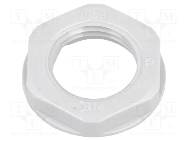 MUTTERI - PG9 - POLYAMIDI - 22MM - HARMAA - Läpivientikappaleiden mutterit - BM4809 - 1