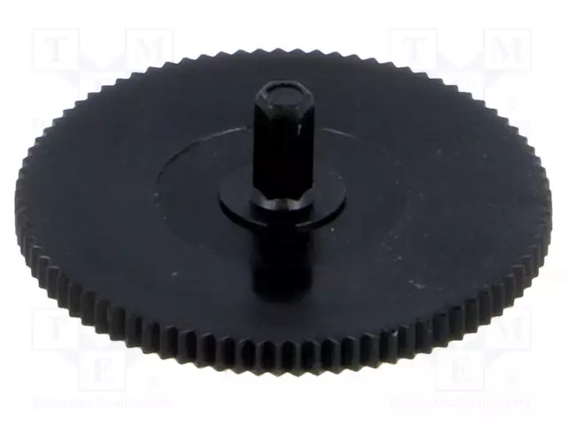 NUPPI - KIERTONUPPI - MUSTA - Ø21MM - ASENNUSPOTENTIOMETREIHIN - Potentiometrien nupit - CA9MR9 - 1