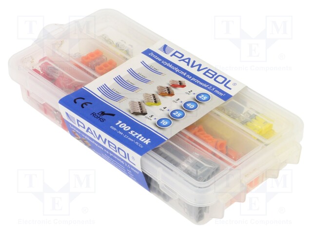 PIKALIITIN - 100KPL - QUICK SPLICE - WAGO ja muut pikaliittimet - PE.4189 - 1