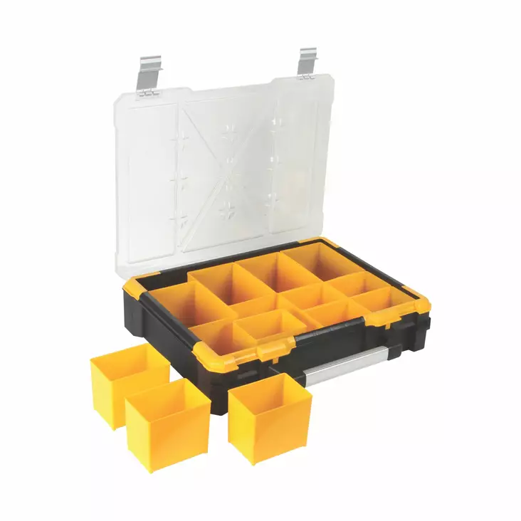 PLASTIC STORAGE CASE WITH REMOVABLE BINS - 19'' - Työkalulaukut ja säilytyslokerot - OSC19 - 1