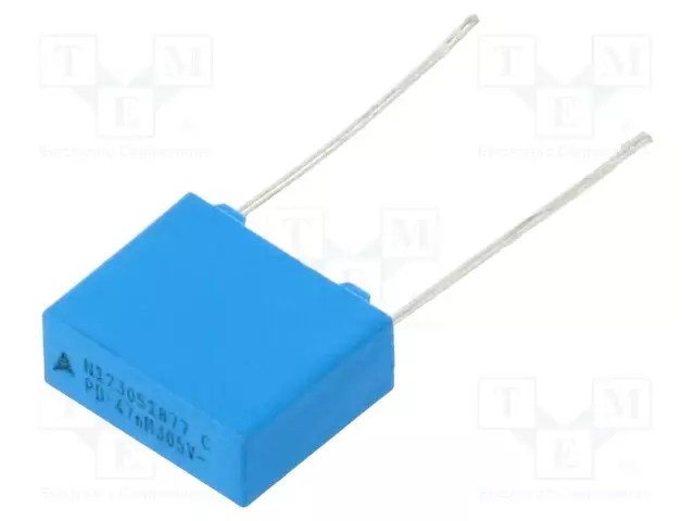 POLYPROPYLEENIKONDENSAATTORI - X2 - 47NF - 630VDC - 305VAC - THT - Muovikondensaattorit - B32921C3473M289 - 1