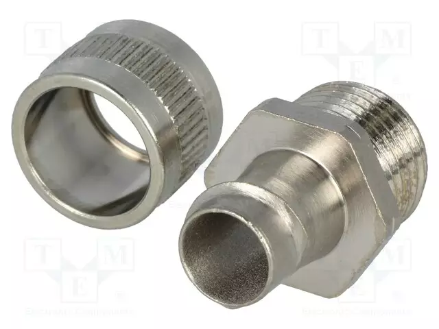 SUORA PÄÄTELIITIN - KIERRE: PYÖRIMÄTÖN,PG,ULKO-MESSINKI - IP40 - Punosten lisätarvikkeet - SC12-FM-PG9 - 1