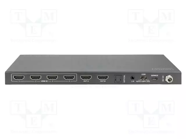 SWITCH - HDMI 2.0 - MUSTA - METALLI - HDMI, DVI, DisplayPort johdot - DS-55509 - 1