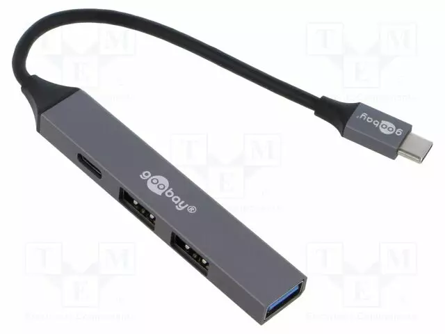 USB HUB - USB A-PISTORASIA X3,USB C RASIA,USB C-PISTOKE - PNP - Tietokonetarvikkeet - muut - GOOBAY-74459 - 1