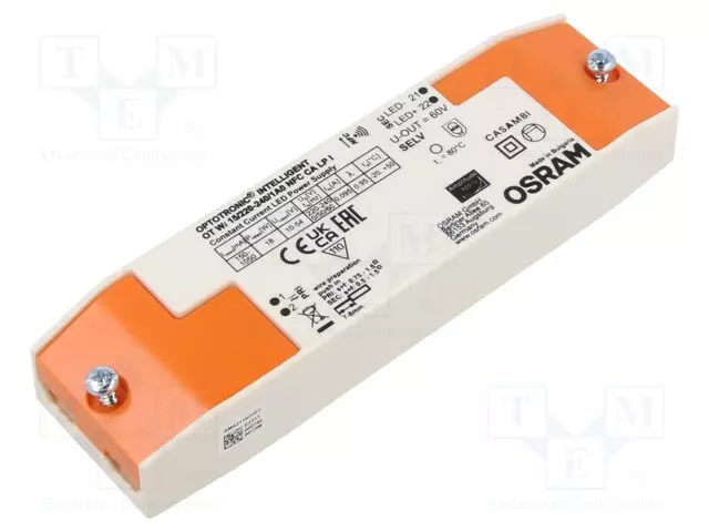 VIRTALÄHDE: IMPULSSI - LED - 18W - 10÷54VDC - 150MA÷1,05A - 220÷240VAC - LED teholähteet - 4062172228039 - 1
