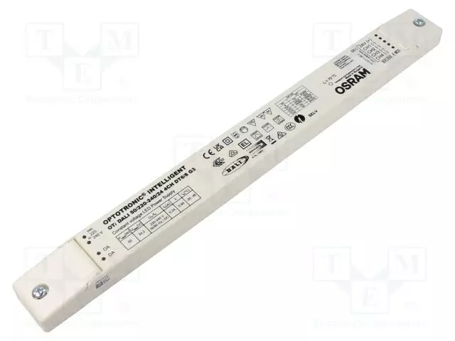 VIRTALÄHDE: IMPULSSI - LED - DALI - 50W - 24VDC - 220÷240VAC - IP20 - 92% - LED teholähteet - 4062172274289 - 1