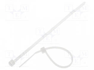 NIPPUSIDE - L: 100MM - W: 2,5MM - LUONNOLLINEN - POLYAMIDI - 80N - UL94V-2 - Nippusiteet - T18R-NA - 1