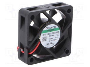 LAITETUULETIN - DC - 24VDC - 50X50X15MM - 28,88M3/H - 33DBA - DC 24V tuulettimet - MF50152V1-A99-A - 1