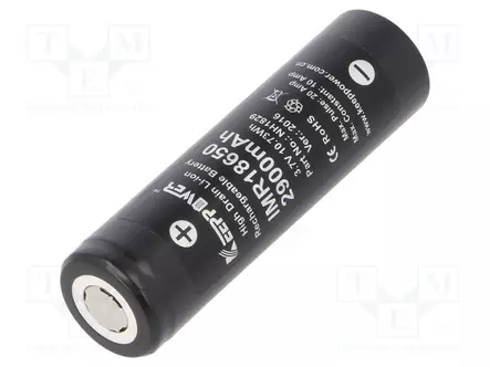 AKKU: LI-ION - 18650,MR18650 - 3,7V - 2800MAH - Ø18,5X66MM - 10A - Akut - ACCU-IMR18650-10A - 1