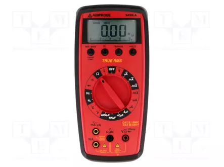 YLEISMITTARI - LCD - 3,75 NUMEROA (3999) - TRUE RMS AC - Digitaaliyleismittarit - 34XR-A - 1