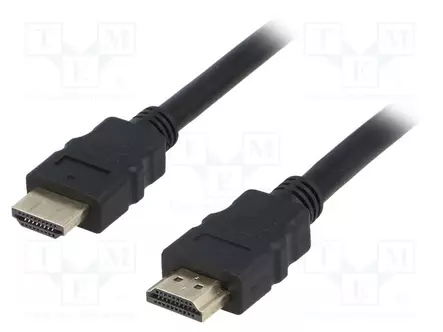 KAAPELI - HDMI-PISTOKE,MOLEMMIN PUOLIN - 4K,UHD 2160P MUSTA - HDMI, DVI, DisplayPort johdot - AK-HD-200A - 1
