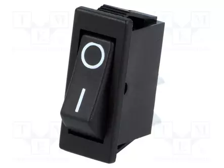 KEINUKYTKIN - SPST - AS: 2 - ON-OFF - 16A/250VAC - MUSTA - EI OLE - 1300 - Keinukytkimet - AE-C1300ALAAA - 1