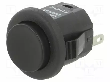 PAINOKYTKIN - AS: 2 - SPDT - 3A/250VAC - 3A/30VDC - ON-(ON)OHM - Standardikytkimet - LP0115CMKW01A - 1