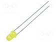 LED - KELTAINEN - 3MM - 40MCD - 40° - ETUOSA: KUPERA - 1,8÷2,6VDC - Pyöreät LEDit - FYL-3014YD1A - 1