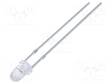 LED - KELTAVIHREÄ - 3MM - 600MCD - 30° - ETUOSA: KUPERA - 1,8÷2,6VDC - Pyöreät LEDit - FYL-3014SUGC1A - 1