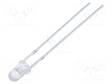 LED - KYLMÄVALKOINEN - 3MM - 8000÷15000MCD - 30° - ETUOSA: KUPERA - 9500K - Pyöreät LEDit - FYL-3014UWC1A - 1