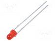 LED - PUNAINEN - 3MM - 80MCD - 40° - ETUOSA: KUPERA - 1,7÷2,5VDC - Pyöreät LEDit - FYL-3014SRD1A - 1