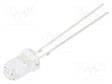 LED - 5MM - ORANSSI - 60000÷75000MCD - 15° - ETUOSA: KUPERA - 1,9÷2,6VDC - Pyöreät LEDit - OS5OGA5111A - 1