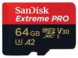 MUISTIKORTTI - MICROSDXC - 64GB - EXTREME PRO,SELOSTUS A2 - W: 90MB/S - Muistikortit - SDSQXCU-064G-GN6MA - 1