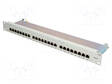 LIITIN: RJ45 - PATCH PANEL - CAT: 6 - RACK - HARMAA - PORTTIEN LUKU: 24 - RJ liittimet - LOG-NP0040A - 1