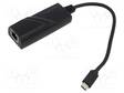 USB ADAPTERI ETHERNETILLE - ETHERNET,USB 3.2 - MUSTA - Tietokonetarvikkeet - muut - UA0238A - 1