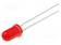 LED - PUNAINEN - 5MM - 10÷15MCD - 30° - ETUOSA: KUPERA - 1,8÷2,4VDC - Pyöreät LEDit - OSNR5134A - 1