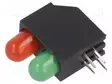 LED - KOTELOSSA - 5MM - DIODIEN LM: 2 - PUNAINEN/KELTAVIHREÄ - 30MA - Merkkivalot ja pienoislamput - OSRGHX5F64X-5F2A - 1