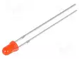 LED - PUNAINEN - 3MM - 220÷330MCD - 40° - ETUOSA: KUPERA - 2,1÷2,6VDC - Pyöreät LEDit - OSR5JA3M44A - 1