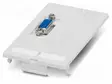 FRONT PLATE WITH CONTACT INSERTS, PLASTIC, 1X D-SUB 9 (SOCKE - Kiskoliittimet - SI-FP-D1A - 1