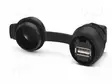 SERVICE SOCKET WITH USB A 3.0 (SOCKET/SOCKET), WITH PROTECTI - Kiskoliittimet - SI-RND-U1A - 1