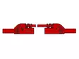CONTACT PROTECTED MEASURING LEAD 25cm, RED, ONWARD OUTLET 4mm - MLB-SH/WS25/1 - Hirschman mittajohdot - HM0411S25A - 1