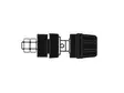 INSULATED POLE TERMINAL WITH CLAW EDGE, BLACK, 4mm - PKI10A - Hirschman runkoliittimet - HM2401A - 1