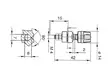 INSULATED POLE TERMINAL WITH CLAW EDGE, BLACK, 4mm - PKI10A - Hirschman runkoliittimet - HM2401A - 2