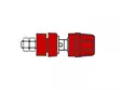 INSULATED POLE TERMINAL WITH CLAW EDGE, RED, 4mm - PKI10A - Hirschman runkoliittimet - HM2411A - 1