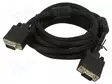 KAAPELI - D-SUB 15PIN HD-PISTOKE,MOLEMMIN PUOLIN - MUSTA - 5M - HDMI, DVI, DisplayPort johdot - ART-AL-OEM-3A - 1