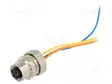 LIITIN: M12 - PISTORASIA - PIN: 4 - NAARAS - JOHDOT - D-KOODI-ETHERNET - M12 liittimet - 0986EFC151A - 1