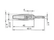 MULTIPLE SPRING WIRE PLUG, RED, 4mm, SCREW CONNECTOR - BULA20K - Hirschman liittimet ja adapterit - HM1410A - 2