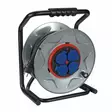 PROFESSIONAL NEOPRENE CABLE REEL WITH ANTI-TWIST SYSTEM - 40 m - 3G2.5 - 4 SOCKETS - FRENCH SOCKET - Johtokelat - ECR40NP25A - 1