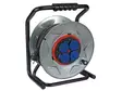 PROFESSIONAL NEOPRENE CABLE REEL WITH ANTI-TWIST SYSTEM - 40 m - 3G2.5 - 4 SOCKETS - FRENCH SOCKET - Johtokelat - ECR40NP25A - 8