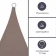 SHADE SAIL - TRIANGLE - 3.6 x 3.6 x 3.6 m - COLOUR: TAUPE - Piha ja terassikalusteet - GSS3360TA - 4