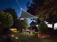 SHADE SAIL WITH BUILT-IN LED BORDER - TRIANGLE - 3.6 x 3.6 x 3.6 m - ANTHRACITE - Piha ja terassikalusteet - GSST36MLEDSPA - 1